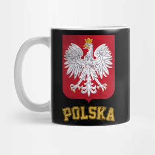 Vintage Style Poland / Polish Eagle Flag Mug